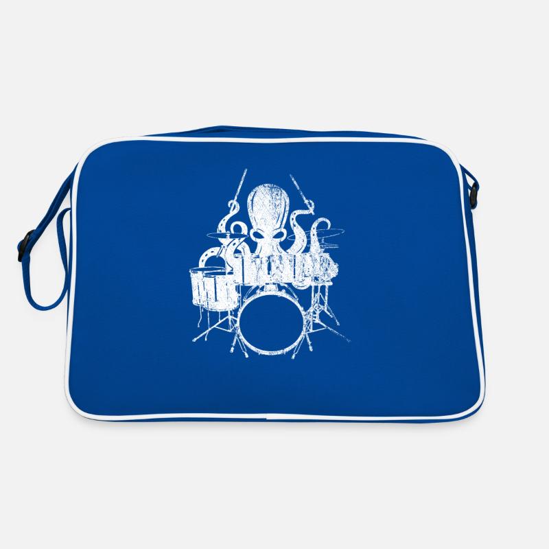 Krake Schlagzeug Retro Tasche