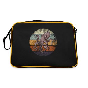 Poulpes rétro - Sac Retro - noir/or - Dos