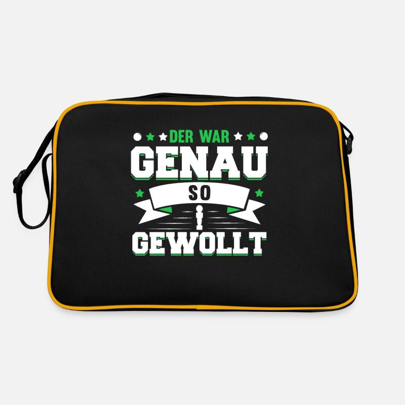 Tischfussball - Retro Tasche - Schwarz/Gold