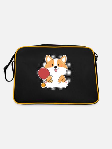 Tennis de table - Sac Retro - noir/or - Dos
