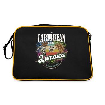 Jamaica - The Caribbean calls - colorful - colorful - Retro Bag - black/gold - Back