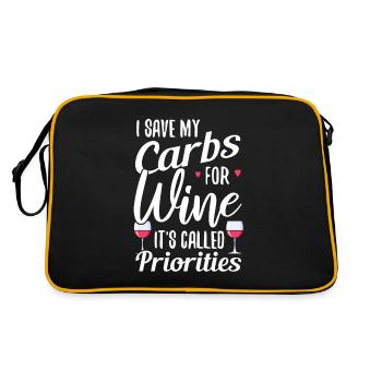 Du vin - Sac Retro - noir/or - Dos