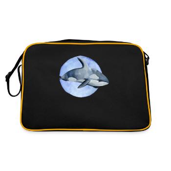 Poisson prédateur Orca - Sac Retro - noir/or - Dos