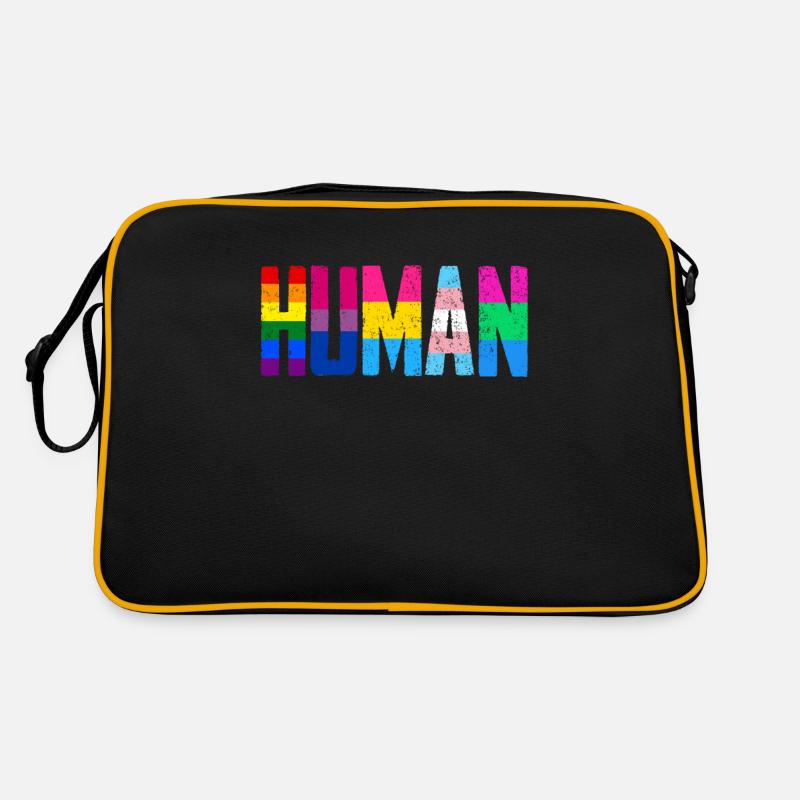 LGBT Regenbogen Gay Pride Homo Lesbisch Schwul Retro Tasche
