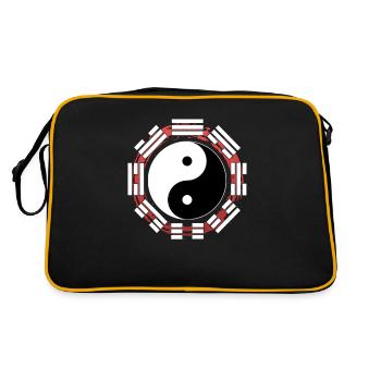 Cercle des arts martiaux chinois de Bagua Zhang Yin Yang - Sac Retro - noir/or - Dos