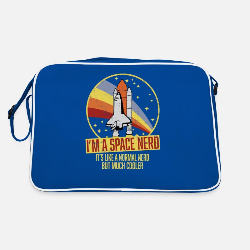 Lustiges Space Shuttle Retro Astronomen Space Nerd Retro Tasche