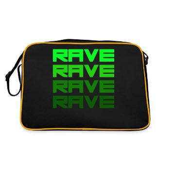Vert rave - Sac Retro - noir/or - Dos