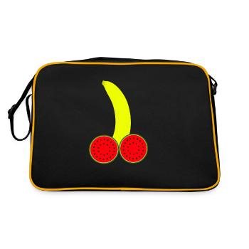 Banana Pénis Dick - Sac Retro - noir/or - Dos