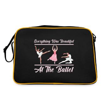 Ballet dancer was all beautiful dance teacher - Retro Bag - black/gold - Back