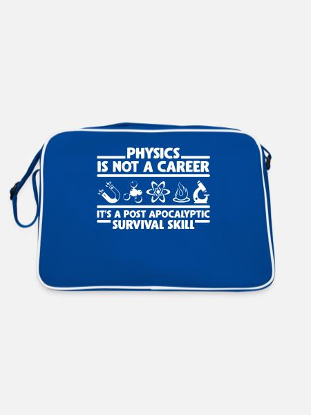 Diplôme de physique apocalyptique survivable - Sac Retro - bleu/blanc - Dos