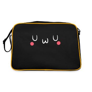 U w U - Smile Anime Japan - Retro Bag - black/gold - Back