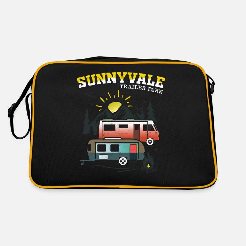 Lustiges Design Trailer Park Sunnyvale Lovers Design Retro Tasche