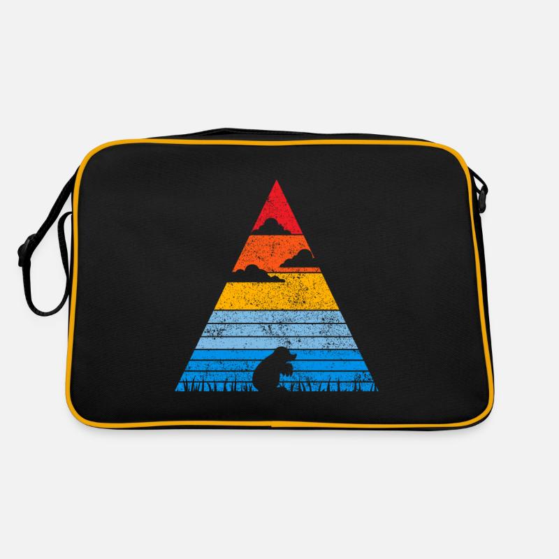 Retro Maulwurf Sunset Wühlmaus Spitzmaus Geschenk Retro Tasche