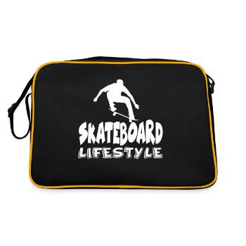 Skateboard kids - Retro Bag - black/gold - Back
