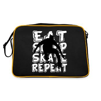 Skateboard kids - Retro Bag - black/gold - Back