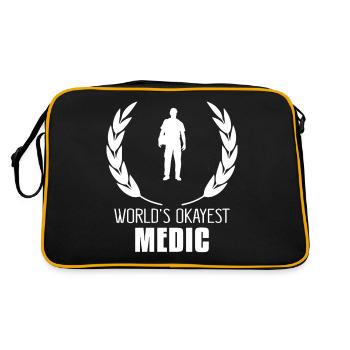 médical - Sac Retro - noir/or - Dos