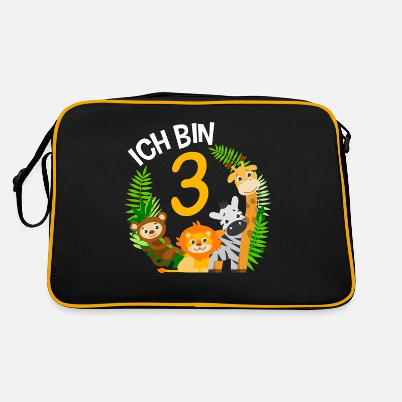 3. Geburtstag Geburtstagsshirt Dschungel Dritter Retro Tasche
