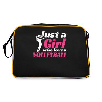 Joueurs de volley-ball de volley-ball - Sac Retro - noir/or - Dos
