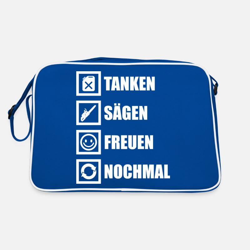 Holzfäller Geschenk lustig Forstwirtschaft Wald Retro Tasche