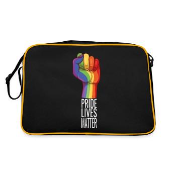 Pride rainbow - Retro Bag - black/gold - Back