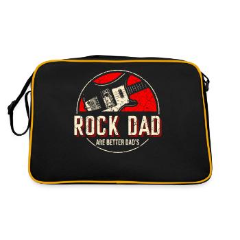 Rock dad rock and roll father's day gift guitars - Retro Bag - black/gold - Back