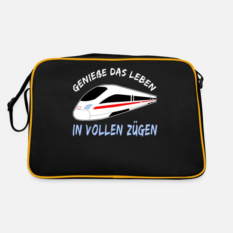 Genieße Das Leben In Vollen Zügen Retro Tasche