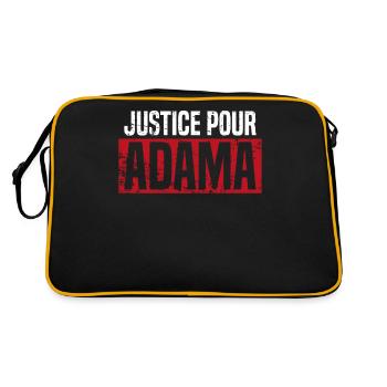 Justice Pour Adama demonstrations - Retro Bag - black/gold - Back