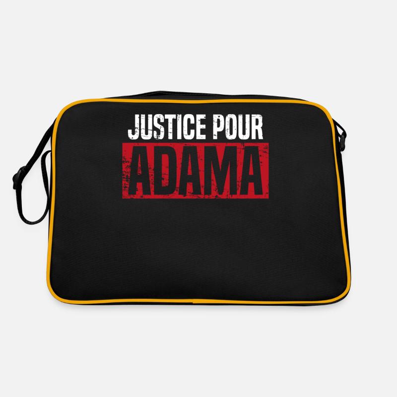 Demonstrationen Justice Pour Adama Retro Tasche