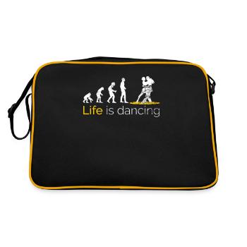 Funny dancing dance - Retro Bag - black/gold - Back