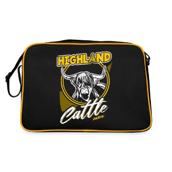 Bovins Highland Bovins Highland - Sac Retro - noir/or - Dos