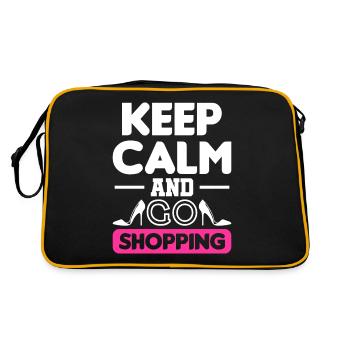 Shopping shopping gift shopping - Retro Bag - black/gold - Back