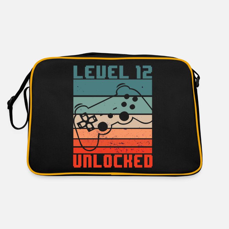 Level 12 Unlocked - 12th birthday gamer gift Retro Bag