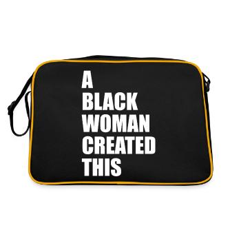 A black woman created this - Retro Bag - black/gold - Back