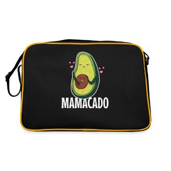Mamacado – Funny gift for expectant mothers - Retro Bag - black/gold - Back