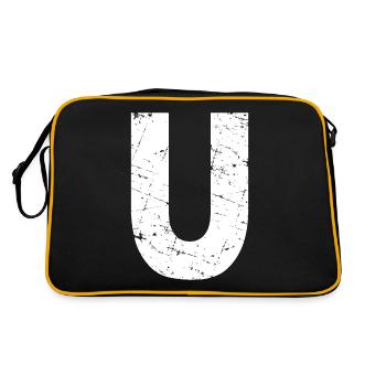 U letter - Retro Bag - black/gold - Back