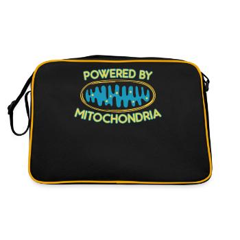 Propulsé par les mitochondries - cadeau ringard et geek - Sac Retro - noir/or - Dos