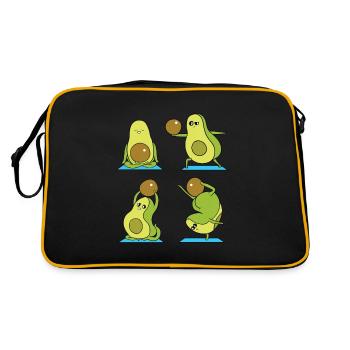 avocado - Retro Bag - black/gold - Back