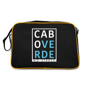 Cap-Vert Cabo Verde No Stress Design - Sac Retro - noir/or - Dos