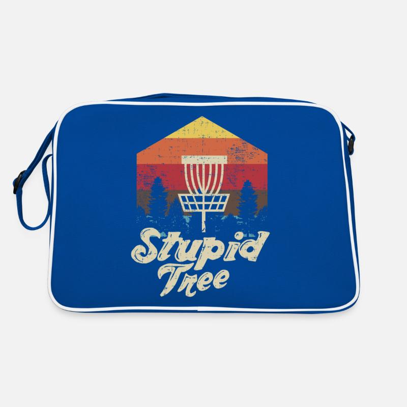 Stupid Tree Disc Golf Extreme Frisbee Gift Design Retro Bag