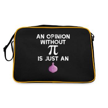 Funny Pi Design Math Pun Geek Humour Math Joke Pi - Sac Retro - noir/or - Dos