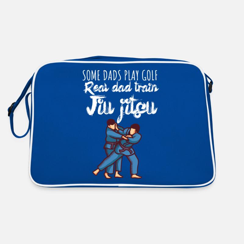 Some dads play golf Real dad train jiujitsu Retro Bag