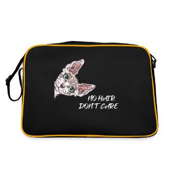 Sphynx cat - Retro Bag - black/gold - Back