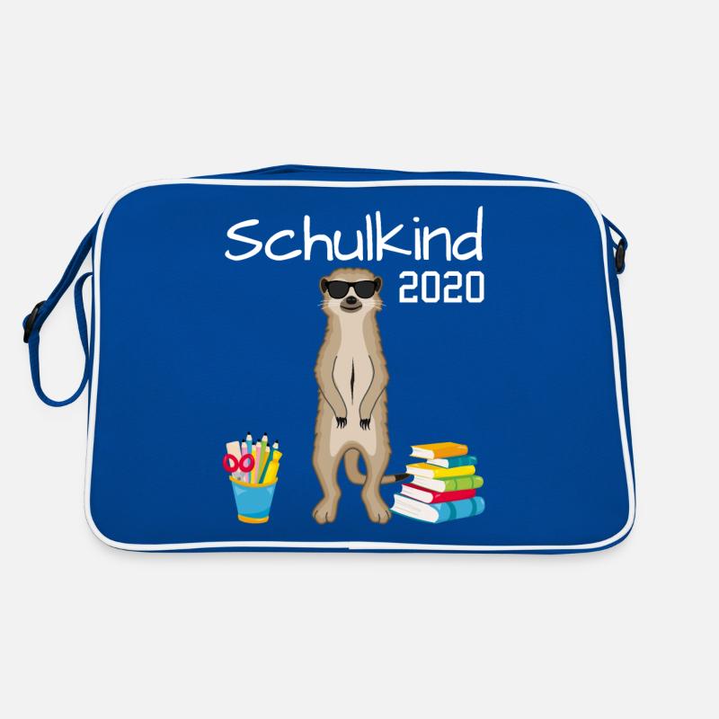 Schulkind Erdmännchen Einschulung Geschenk 2020 Retro Tasche