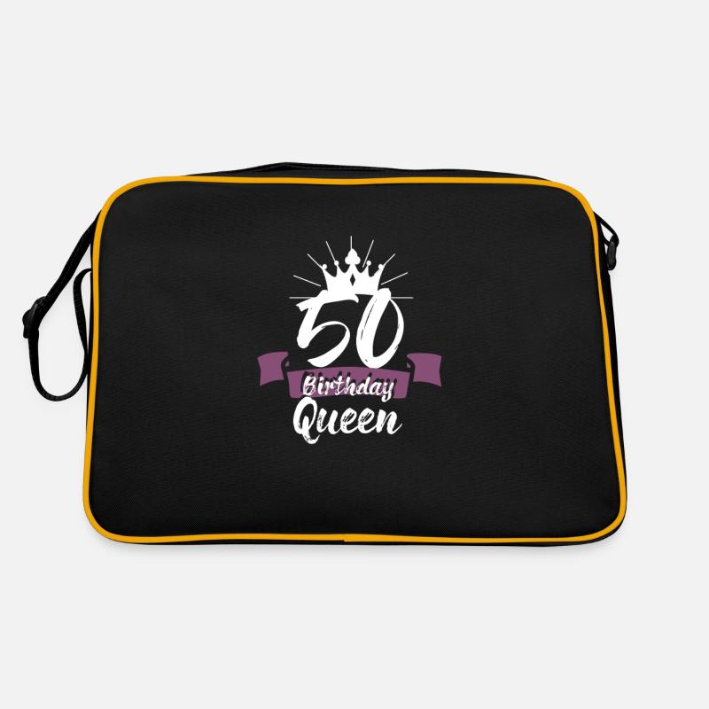 50 Birthday Queen / 50. Geburtstags Königin Retro Tasche