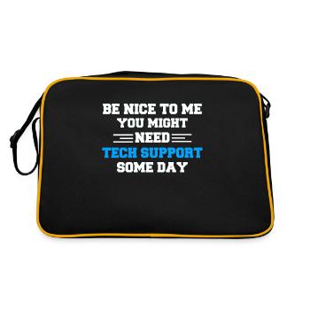 Administrator admin sayings system administrator - Retro Bag - black/gold - Back