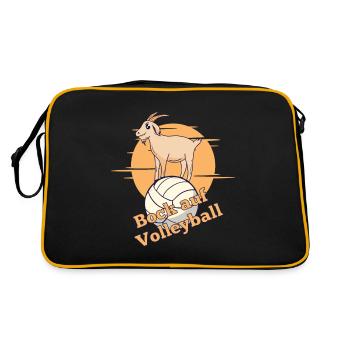 Envie de volley-ball - Sac Retro - noir/or - Dos