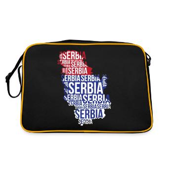 Serbia 2020 - Soccer Football Fan Land Srbija Srbs - Sac Retro - noir/or - Dos