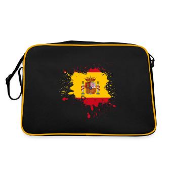 Spanien - Retro Tasche - Schwarz/Gold - Hinten
