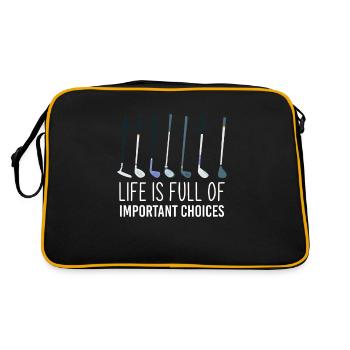 Golf golf - Retro Bag - black/gold - Back