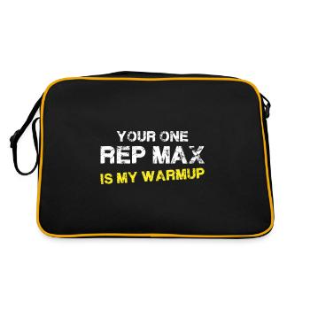 Your only representative Max is my warm-up - Bo - Retro Bag - black/gold - Back